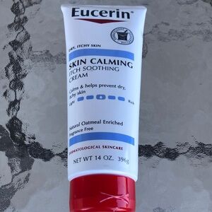 Eucerin Skin Calming Itch Soothing Cream - White and Red